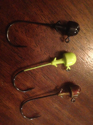 25 Pack Worm Nose Jigs Unpainted Perfect for the 