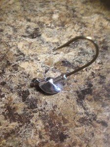 25 Pack Unpainted Flipping Erie Jig 3/4oz