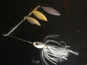 Crawdads "Going Deep" 3 Willowleaf Blades Spinnerbait Musky, Bass, Pike