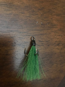 Dressed Bucktail Treble Hooks UV Glued