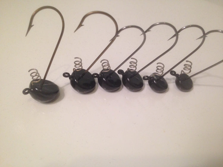 25 Pack Stand Up Shakey Tip-Up Jigs, Light Hooks