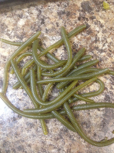 10 Pack 3 Inch Tapered Finesse Trout Worm 