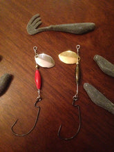2 Pack Weedless Inline Spinner + 5 Free 3.5 Inch Shad Baits