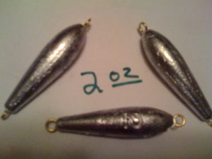 Inline Trolling Sinkers 2oz Quantity 50