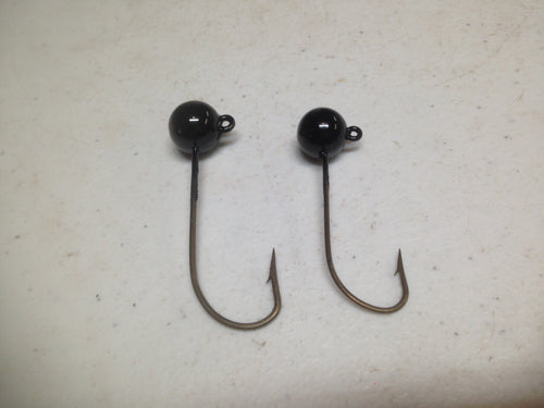 50 Pack RoundHead Ball Jig Heavy Duty 630 Hook No Collar Salmon, Bass, Walleye