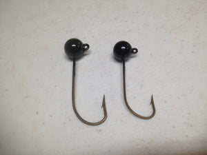 50 Pack RoundHead Ball Jig Heavy Duty 630 Hook No Collar Salmon, Bass, Walleye