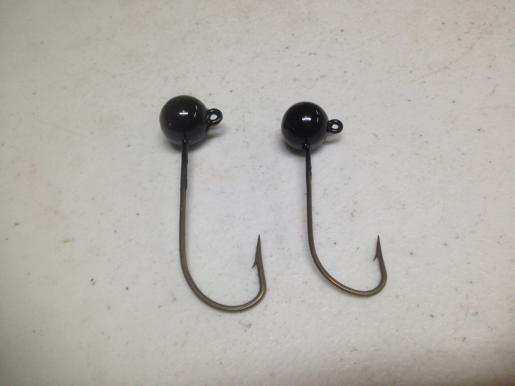 50 Pack RoundHead Ball Jig Heavy Duty 630 Hook No Collar Salmon, Bass, Walleye