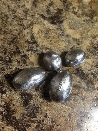 25 Pack Egg Slip Sinkers 3/8oz or 3/4oz