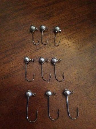 100 Pack 1/24oz Round Head Ball No Collar Crappie Jig 