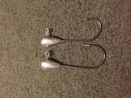 25 Tube Head Jigs 1/8oz Bass, Crappie, Light Hooks
