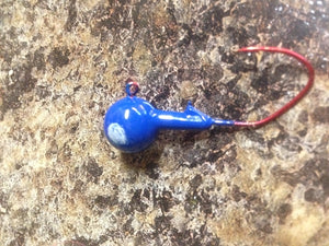25 Pack 3/8oz or 1/2oz Round Head Jigs Matzuo Sickle 2/0 Red Hooks
