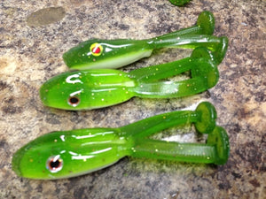 5 Pack 4 inch "Crawdads" "Kick'n Frog" Bass Fishing