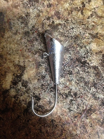 100 Pack 3/8oz Unpainted Shad Dart Jig, Ice Fishing, Shad Fishing 