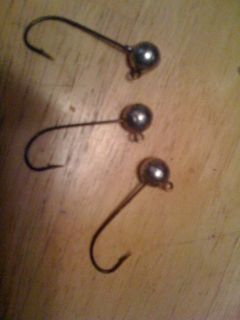 50 Pack 1/4oz or 1/2oz RoundHead Jig Heavy Duty 630 Hook Salmon, Walleye