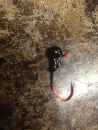 25 Pack Painted 1/24oz Round Head Jig Matzuo Sickle Hook  